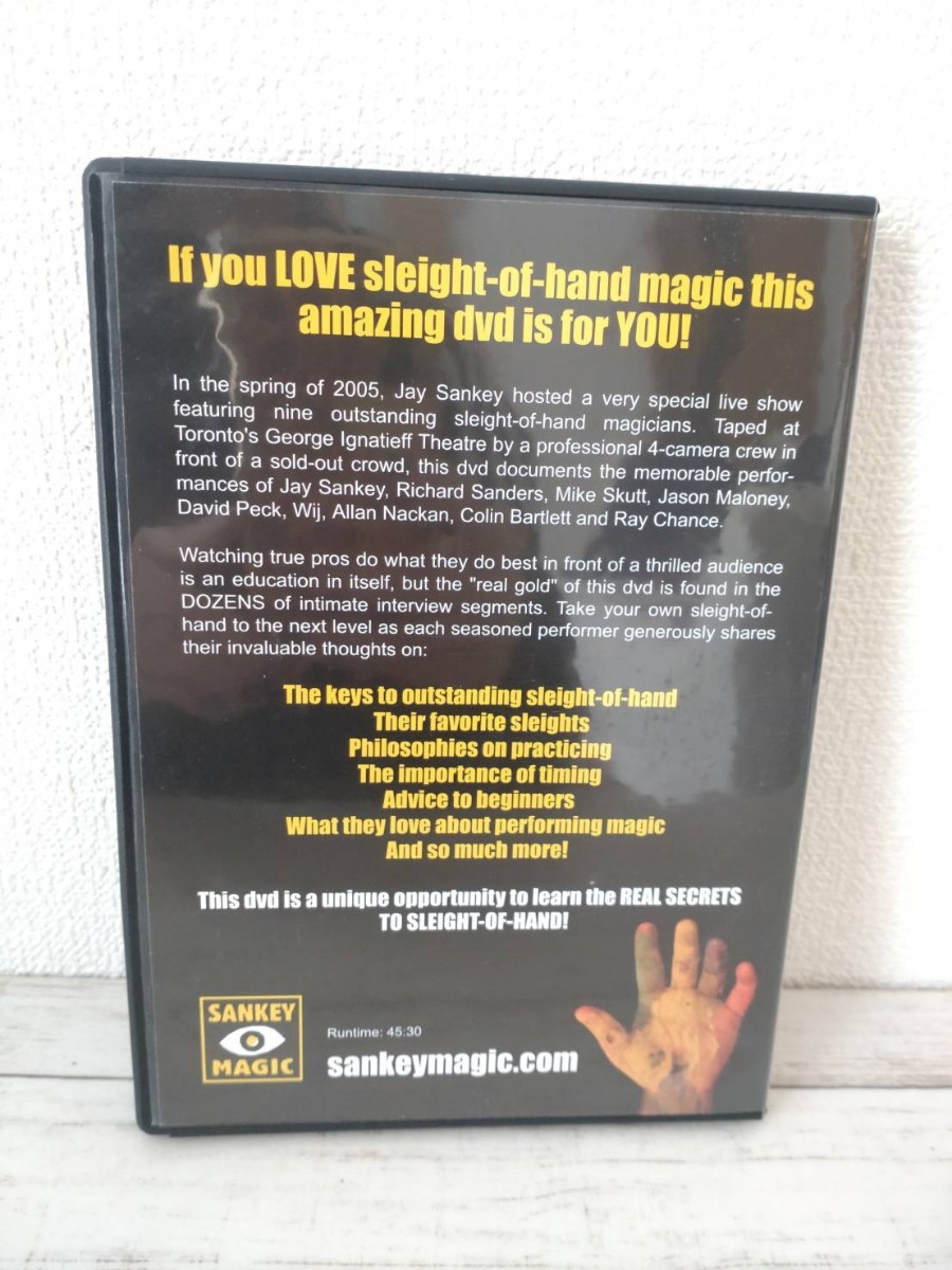 レア【手品DVD】Jay Sankey's/THE ART OF SLEIGHT OF HAND　　マジック/ギミック_画像7
