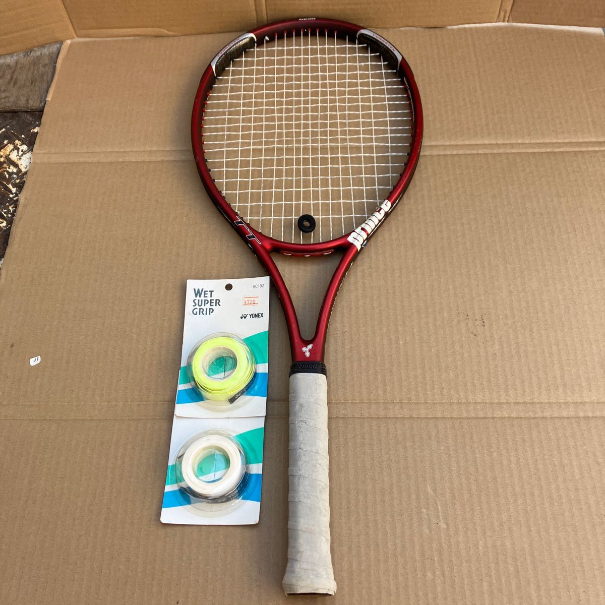 テニスラケット ケース+テープ２個付き_画像1