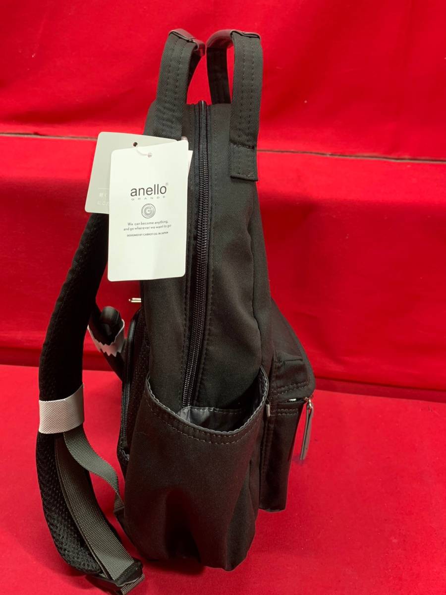 新品 未使用　anello リュックサック 手提げ 2way　バッグ 鞄　ブラック　バックパック タグ付き　M-0202-14_画像5