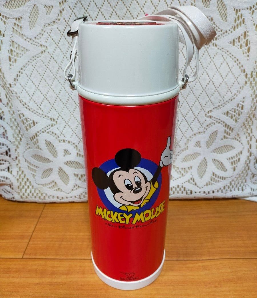象印　ミッキーマウス　水筒　魔法瓶　昭和レトロ　