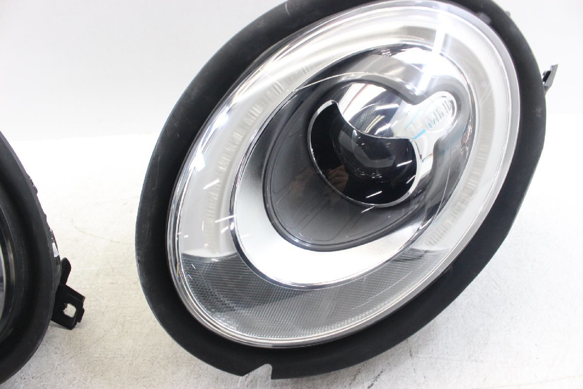 美品 BMW  ミニ クーパー F56 F56 前期  LED ヘッドライト 左右 セット 7494877-1 63.11-7494880 310953-310954の画像2