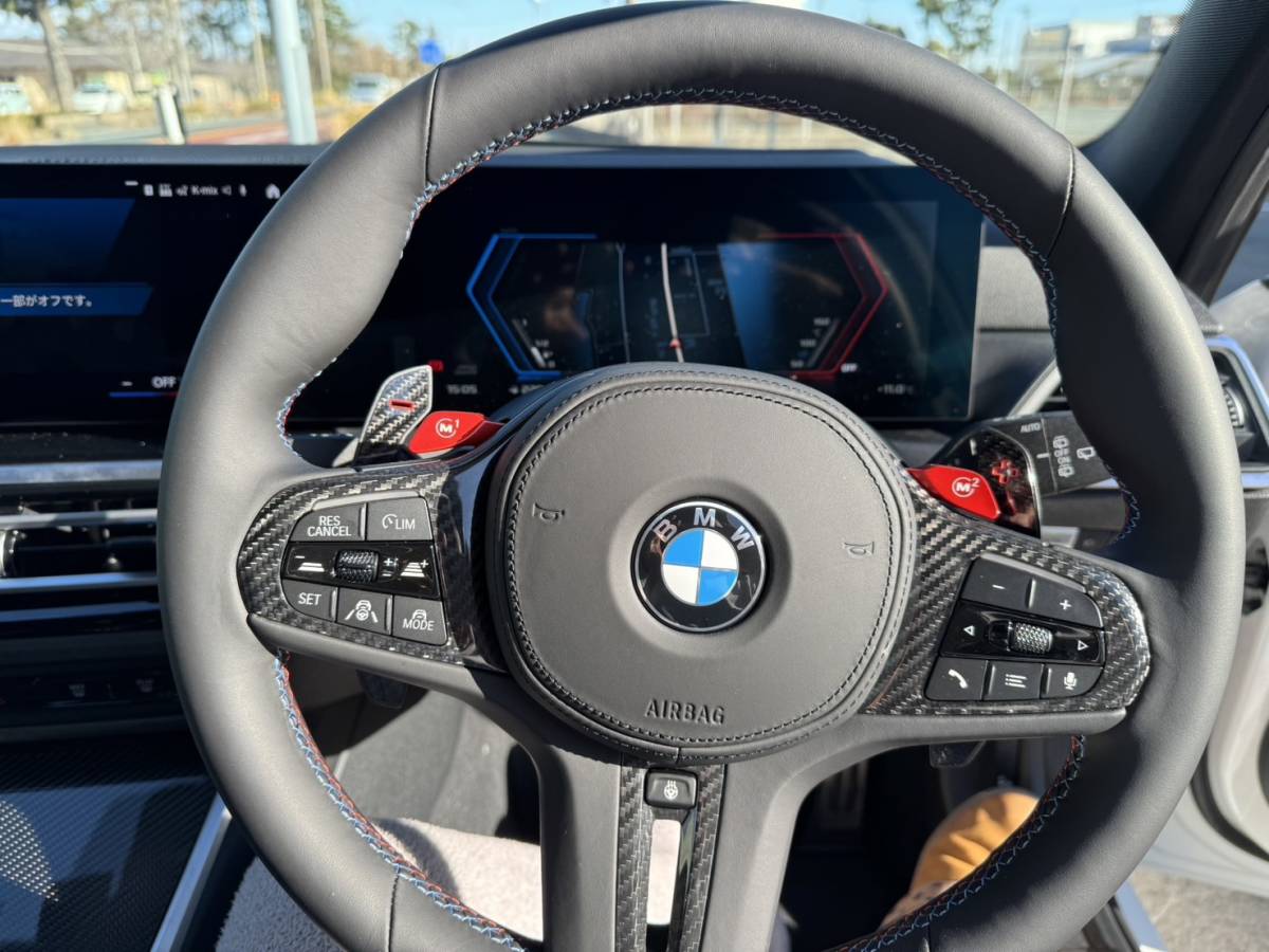 個人出品 2024年式 M3ツーリング コンペティションM Xドライブ カーボンインテリア ４WD BMW シートクーラー 令和6年の画像6