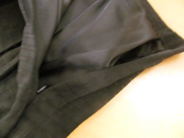 (56289)レディース　タック　フレア　スカート　シースルー　ブラック　38　USED_特に目立った汚れはありません。