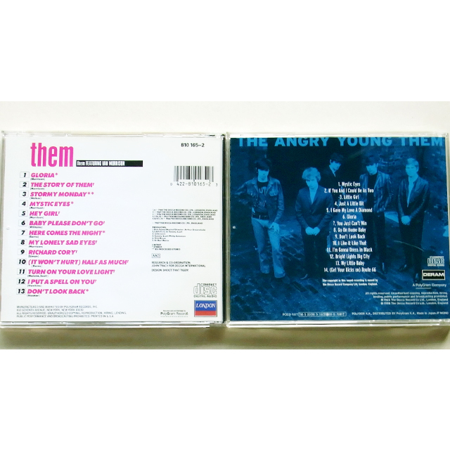 Them - 「The "Angry" Young Them!」「Them Featuring Van Morrison」2枚セット_画像2