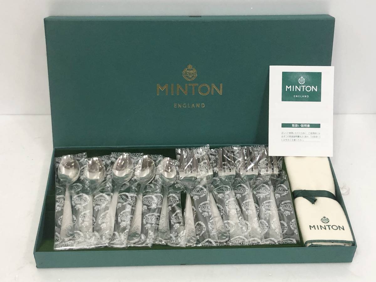 未使用 MINTON ミントン カトラリーセット スプーン フォーク 各5本セット ENGLAND イングランド CB002060_画像1