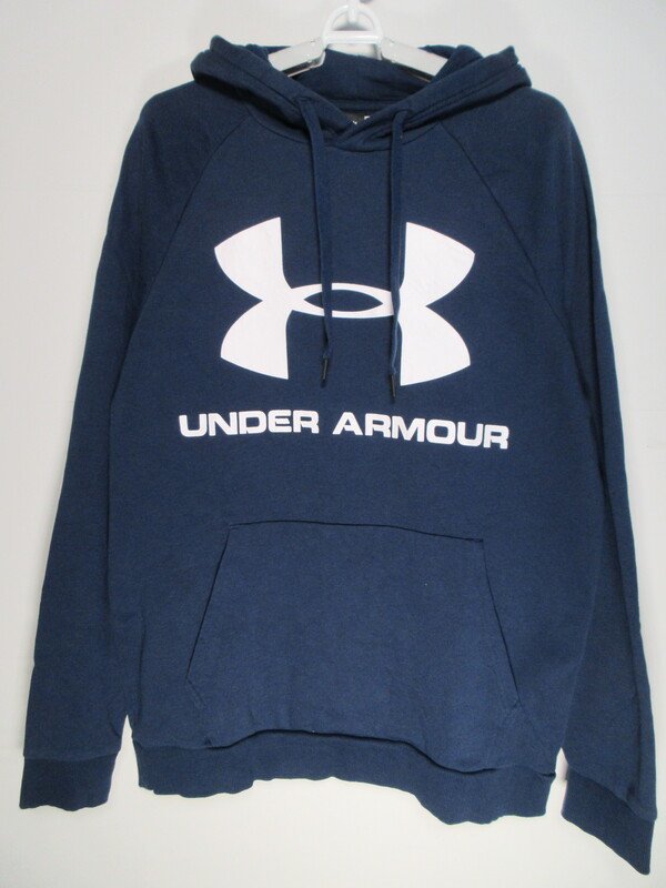 パーカーネイビー UNDER ARMOUR スポーツウエア M600_画像1