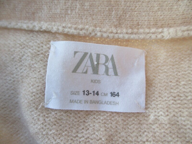 キッズ ロング丈カーディガン ZARA Kids M447_画像3