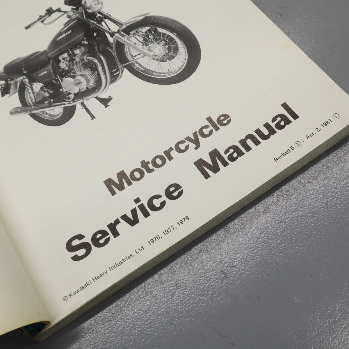 サービスマニュアル カワサキ KZ650 ’77-79 Series Manual 　240207AU0016_画像2