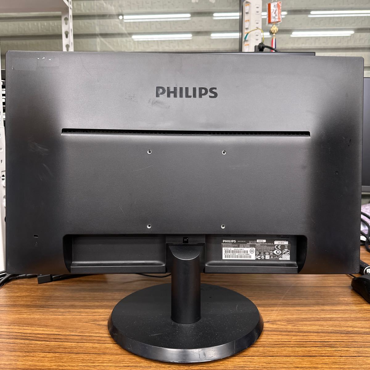 junk-20 Philips 223v5L 22インチ液晶モニター　HDMI フルHD 画面キズ小 電源ケーブル付き_画像4