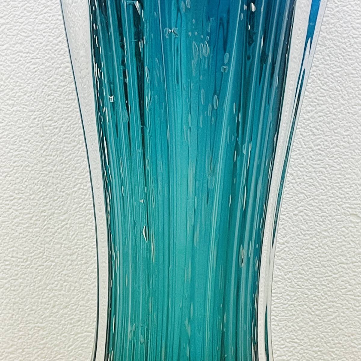 ●【ガラス工芸】Multi Glass/マルティグラス 花瓶 高さ約45cm インテリア アートガラス フラワーベース 花器/華道★21773_画像4