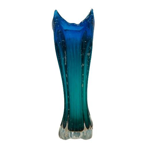 ●【ガラス工芸】Multi Glass/マルティグラス 花瓶 高さ約45cm インテリア アートガラス フラワーベース 花器/華道★21773_画像1
