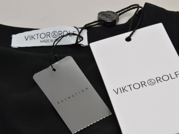ヴィクターアンドロルフ VIKTOR&ROLF ドレス/ワンピース 38サイズ ブラック レディース e_u F-L6796_画像4