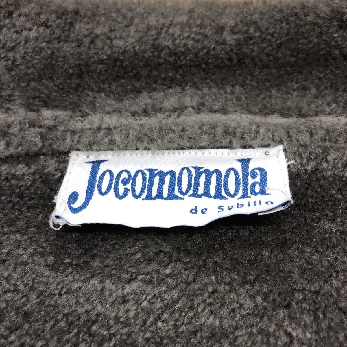 F51-K◆良品 Jocomomola ホコモモラ エコムートンダブルコート◆size42 ネイビー スタンドカラー カジュアル 内ボア 切り替えデザイン_画像8