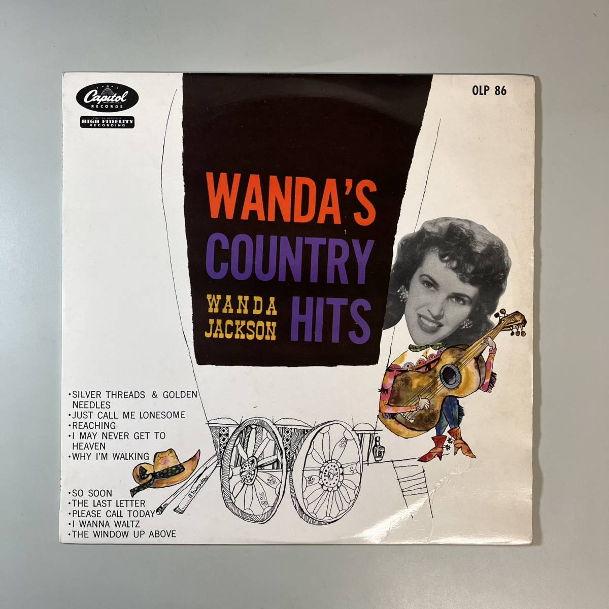 44082★良盤 Wanda Jackson / WANDA'S COUNTRY HITS ★赤盤_画像1