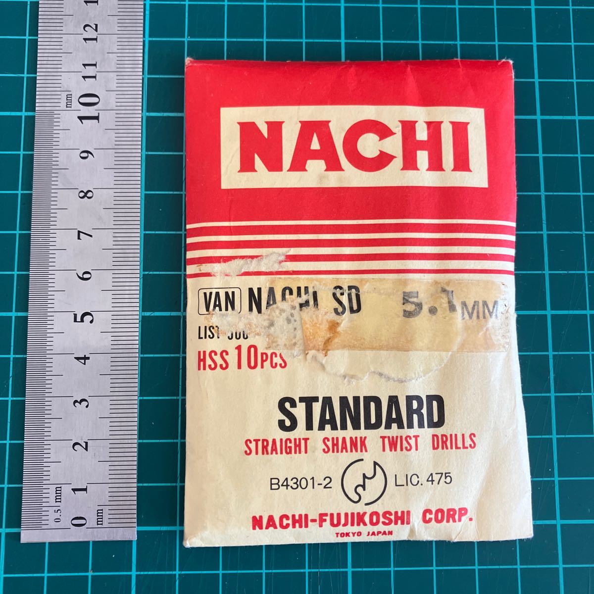 NACHI ストレートシャンク SD鉄工用ドリル ナチ 5.1mm_画像1