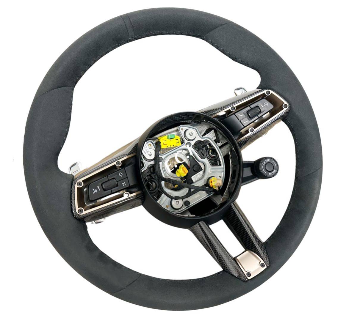  genuine products Porsche 992 Taycan turbo s Panamera Carrera Macan Cayenne alcantara steering gear 2020-2025 carbon Gold 
