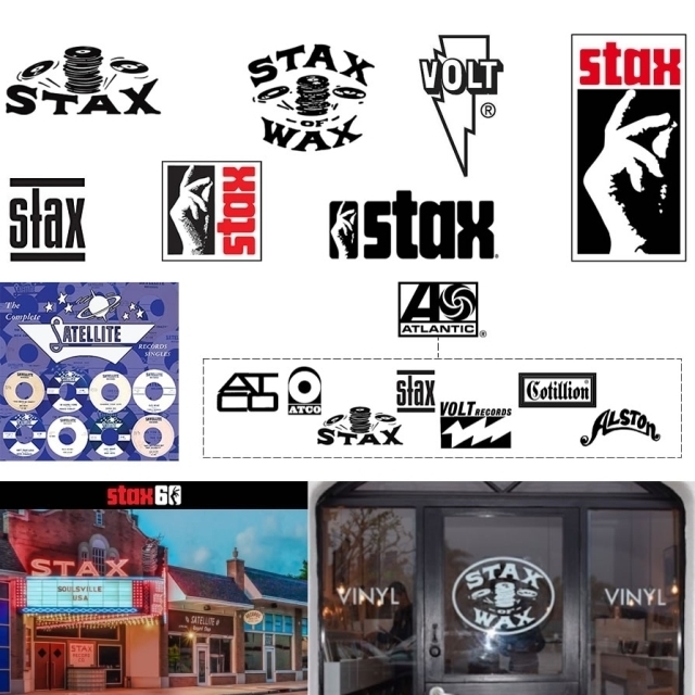 [Mサイズ]Stax（スタックス） Records クラシックロゴTシャツ エンジ_画像3