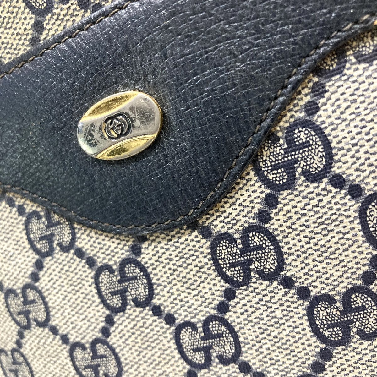 【76】1円～ GUCCI グッチ オールド シェリーライン トートバッグ ショルダーバッグ ブランド 人気 中古品 汚れ有り_画像4