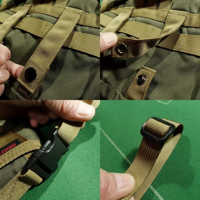 □ブリーフィング コーデュラナイロン素材 MOLLE対応 ショルダーポーチ AT AT-NEO FLAP POUCH WIDE カーキ 美品!!!□_画像7