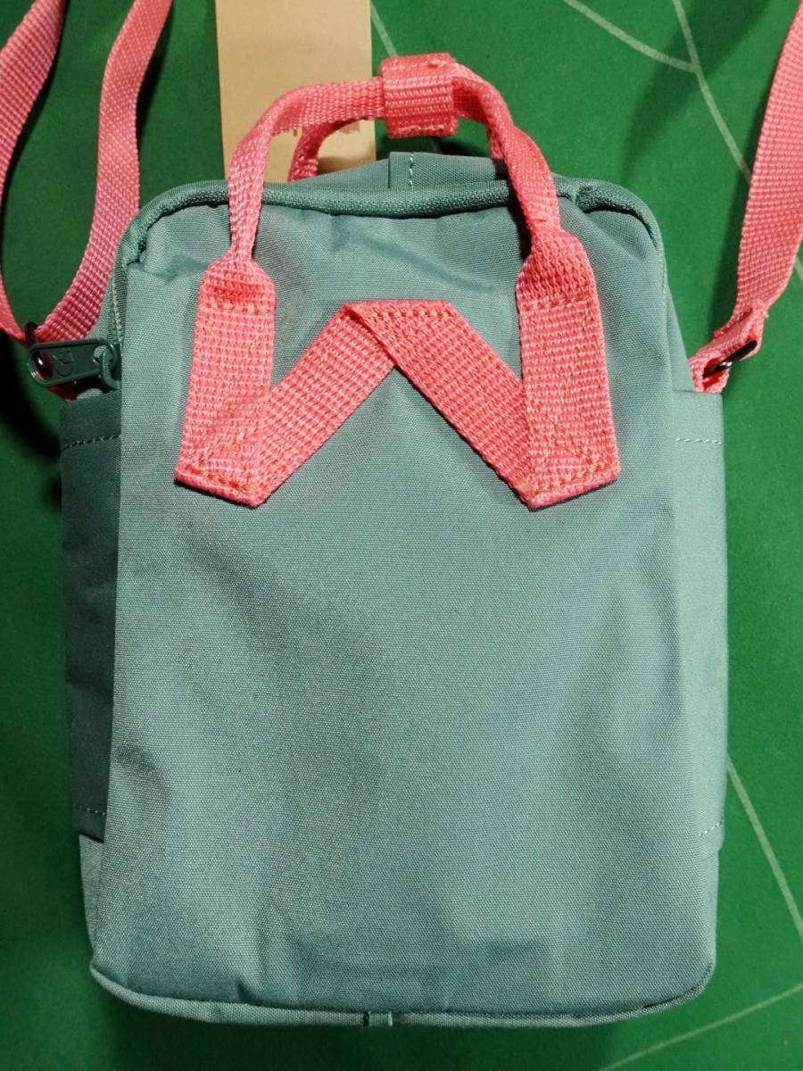 ^fe-rula- Ben Mini rucksack type shoulder bag KANKEN SLING ash green / pink unused * tag attaching!!!^