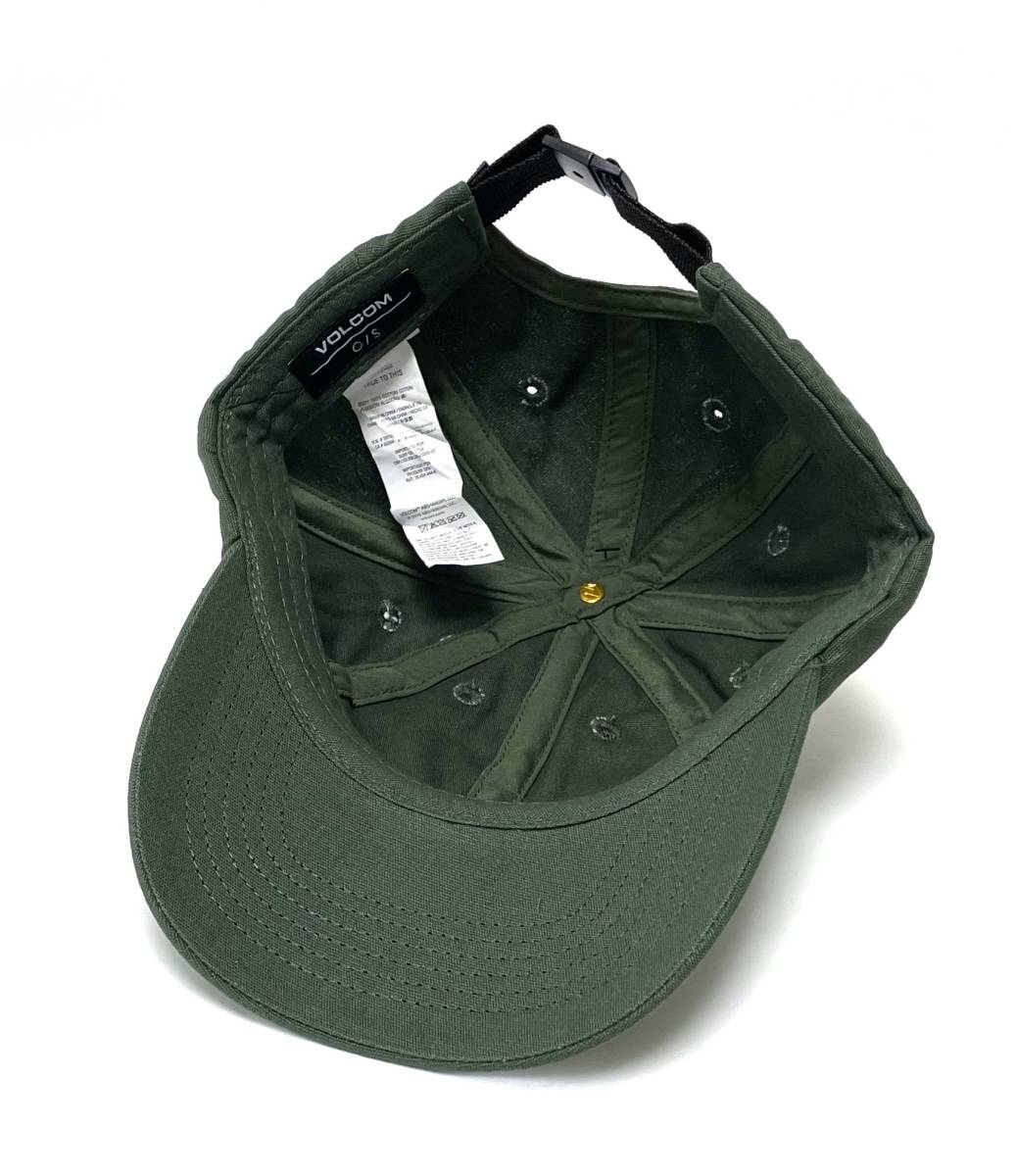 VOLCOM ボルコム D5542302FIR② 帽子 キャップ Cap 浅め キャンバス素材 ファーグリーン 緑色 ロゴパッチ ヴォルコム 新品 即決 送料無料_画像10