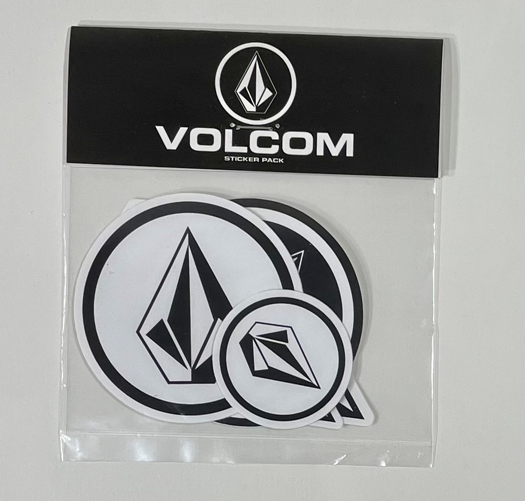 Volcom Bolcom D6711499BWH ③ наклейка на стикер 5 кусоч