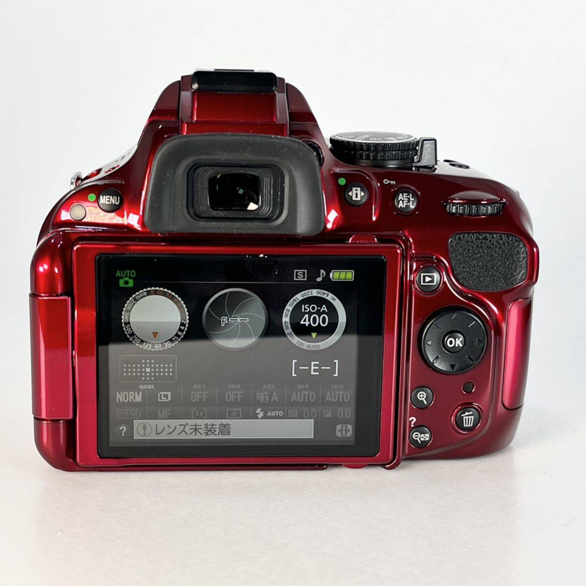 【Nikon】デジタル一眼レフカメラ D5200 レンズキット AF-S DX NIKKOR 18-55mm f/3.5-5.6G VR付属 レッド D5200LKRD_画像8