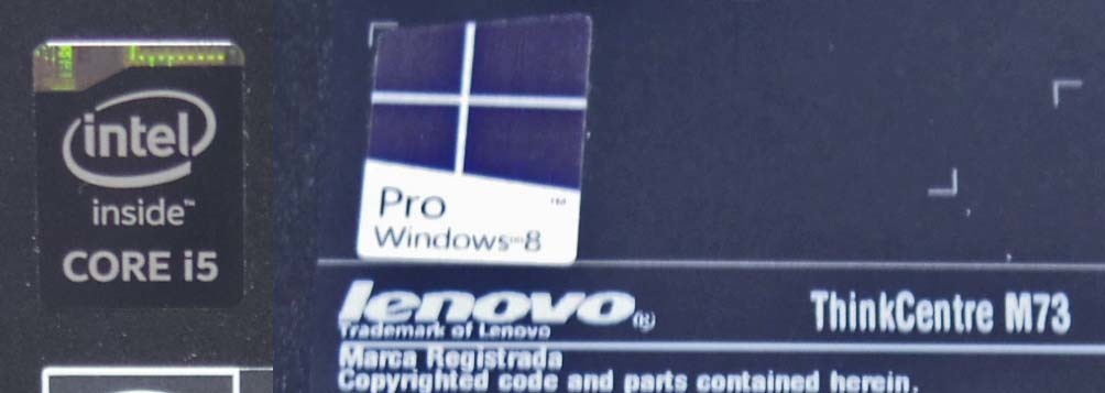 lenovo コンパクト型PC　ThinkCentre M73　Intel Core i5- 4460T 1.90GHz、メモリ4GB、HDD500GB、Windows10Pro _画像9