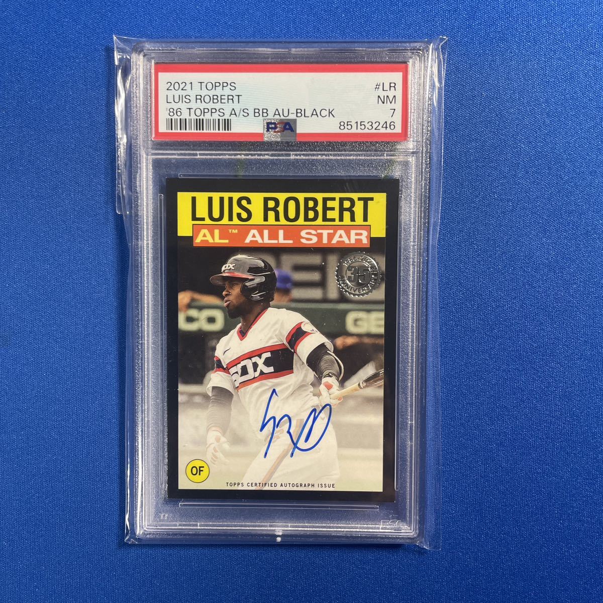 〝オート祭り〟【Luis Robert(ロベルト)】2001年TOPPS AS PSAグレーディング NM7 50枚限定サインカード！_画像1