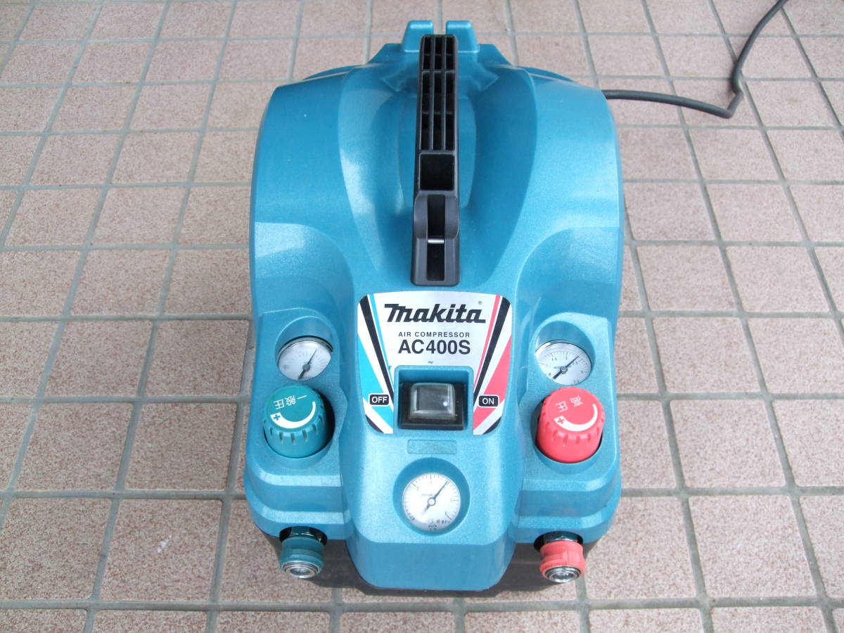 マキタ　makita　 エアーコンプレッサー　AC４００S　　稼動品　　S/N００３５１４　　（№９９３）_画像7