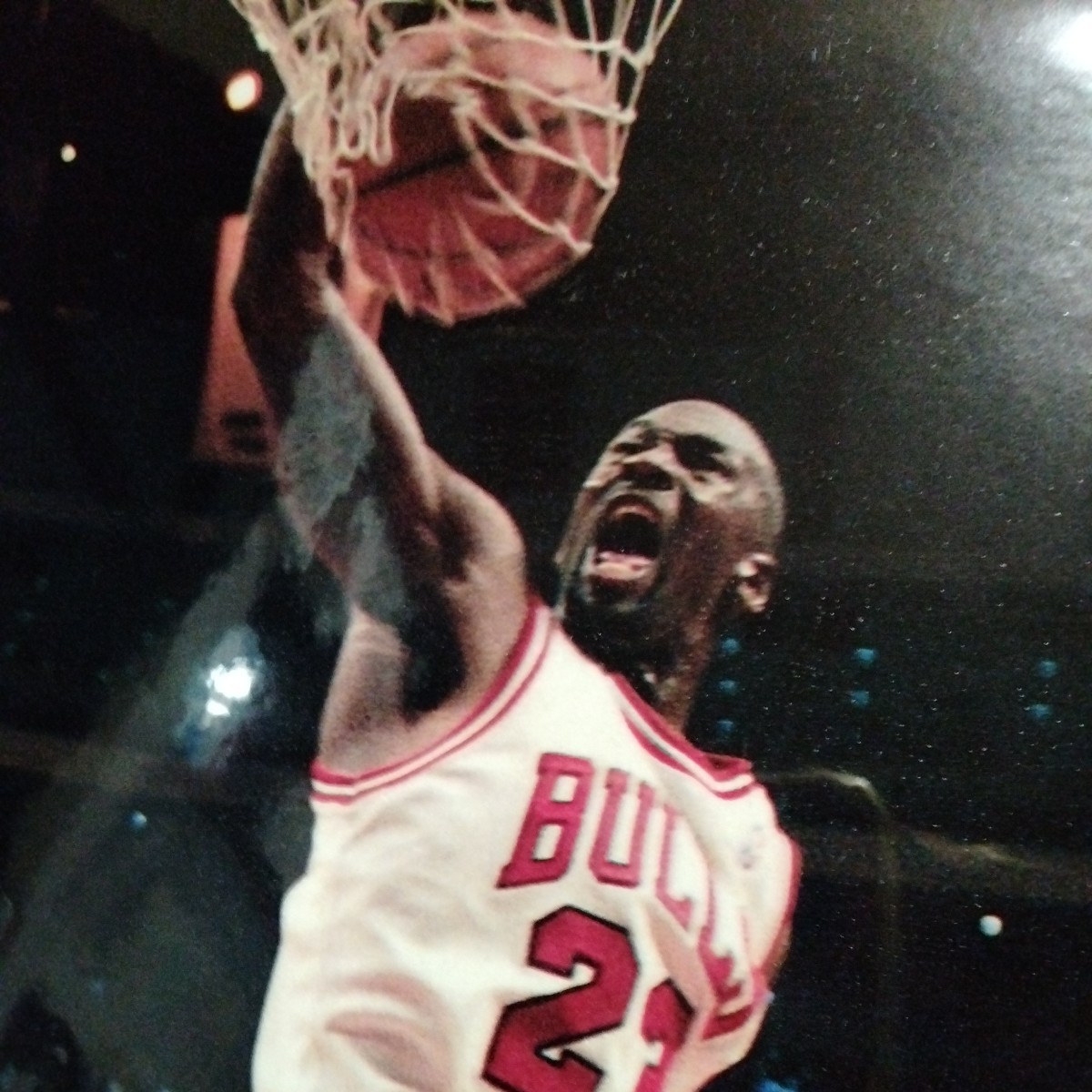 マイケルジョーダンA4ラミネート雑誌切り抜きポスターインテリア広告NBAシカゴブルズスラムダンクの画像2