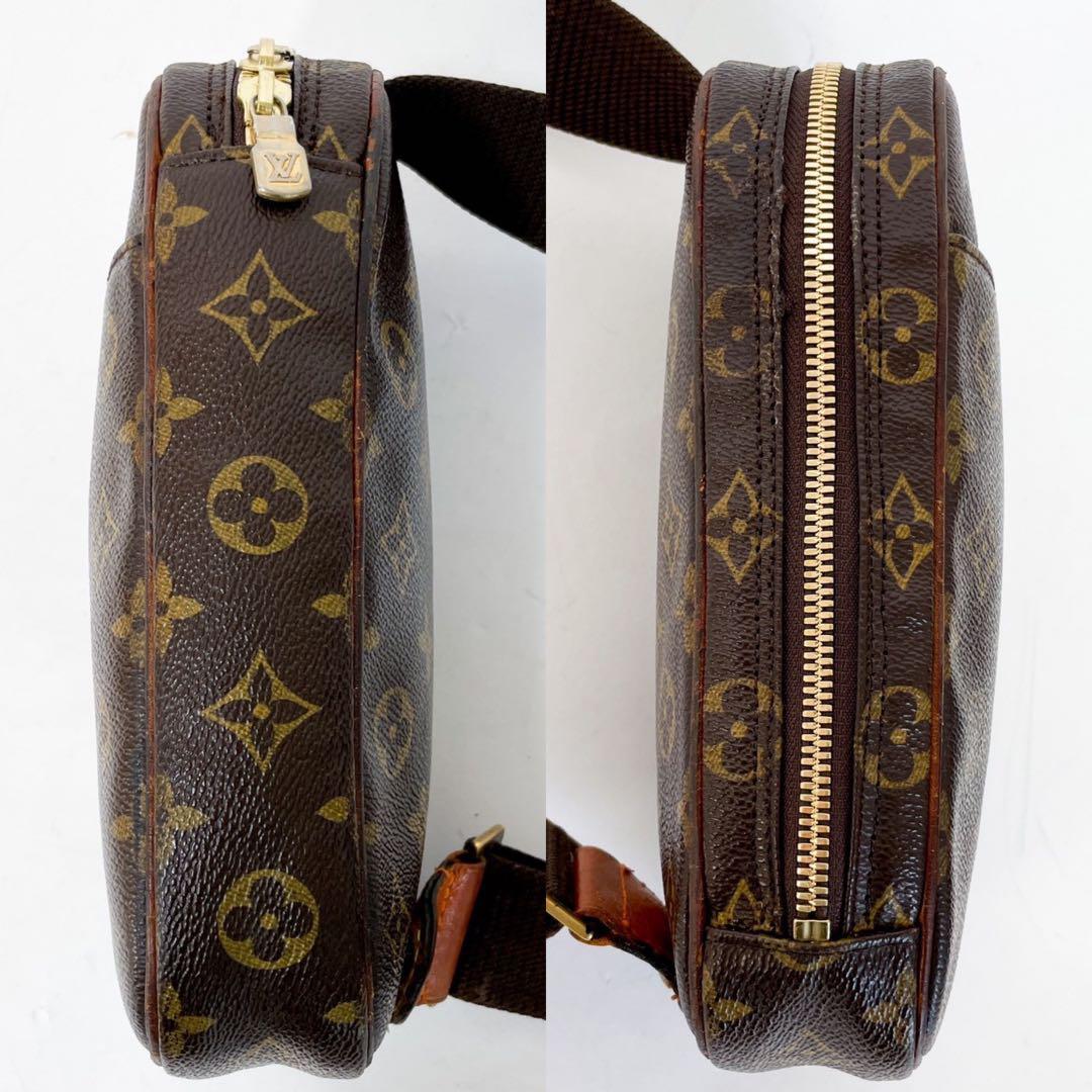 【美品】 LOUIS VUITTON　ルイヴィトン ポシェットガンジュ　ボディバッグ M51870 メンズ ショルダー　モノグラム_画像4