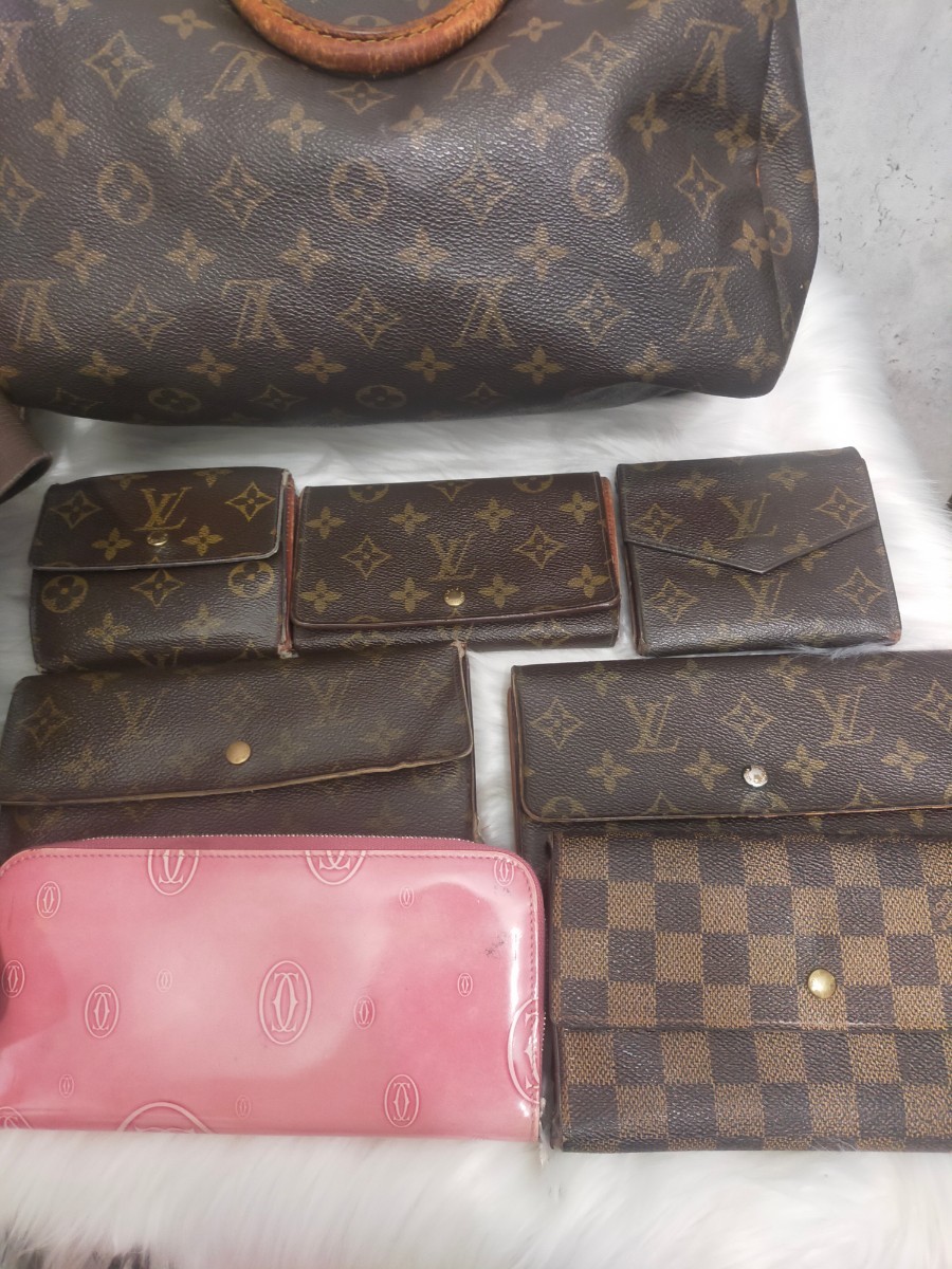 1円～【まとめ 10点】 LOUIS VUITTON ルイヴィトン フェラガモ カルティエ バッグ 財布 モノグラム セット　 ハイブランド _画像5