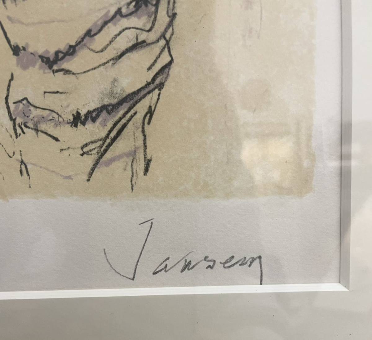 Yahoo!オークション - GK 美品 真作 ジャン ・ ジャンセン 紫色 Yahoo!オークション - GK 美品 真作 ジャン ・ ジャンセン 紫色