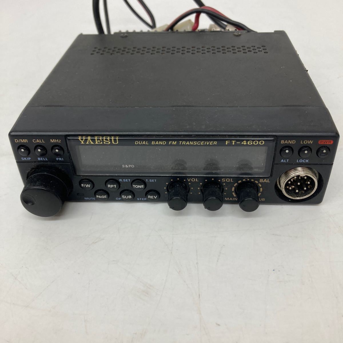 AK○ YAESU ヤエス 八重洲無線 V/UHFデュアルバンドモービルトランシーバー FT-4600 マイクMH-26A8付_画像2