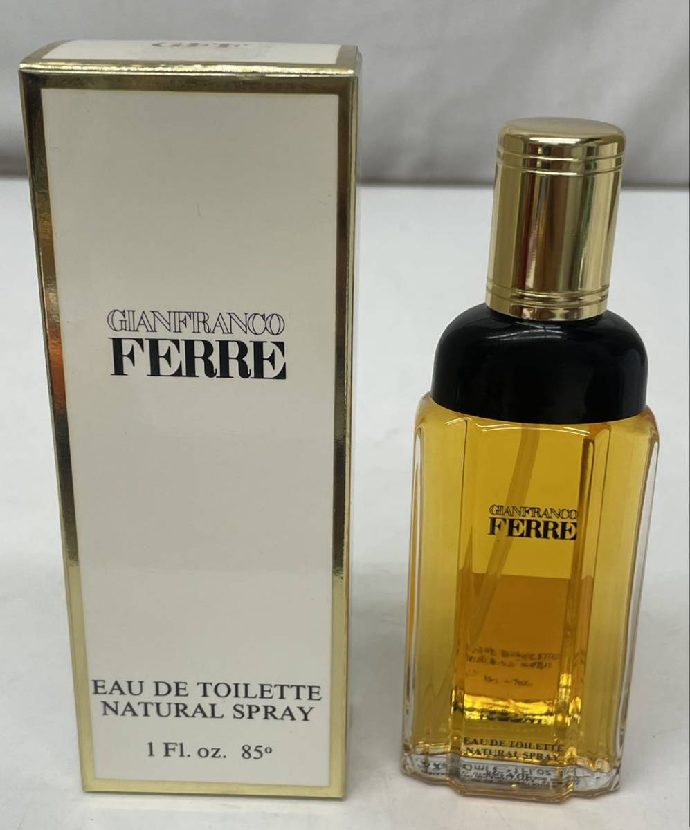 HK☆ 希少 極美品 GIANFRANCO FERRE オードトワレ 30ml 箱付き ジャンフランコ フェレ 香水 フレグランス ナチュラルスプレー_画像1