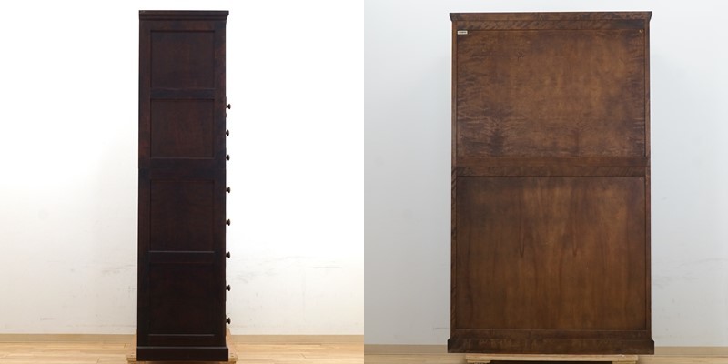  front da:[ Hokkaido .. furniture ] adjustment chest of drawers width approximately 119. height approximately 182. chest Western-style clothes chest natural tree birch material hippopotamus material peace furniture storage furniture .. furniture north .