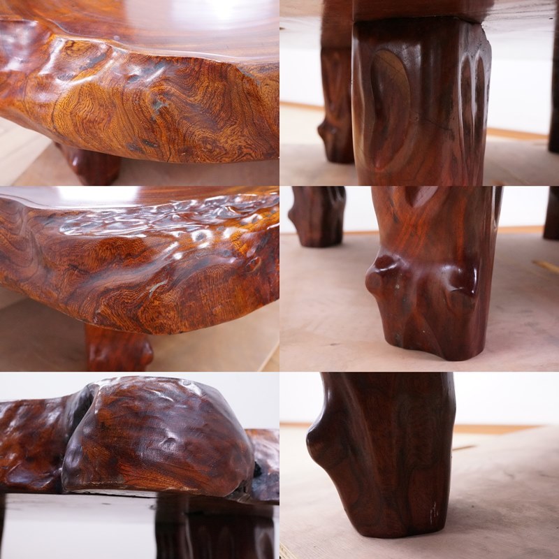 東ハ:【無垢】けやき 欅 一枚板 座卓 板厚約10.5㎝ 約123.5×122 東ハ:【無垢】けやき 欅 一枚板 座卓 板厚約10.5㎝ 約123.5×122