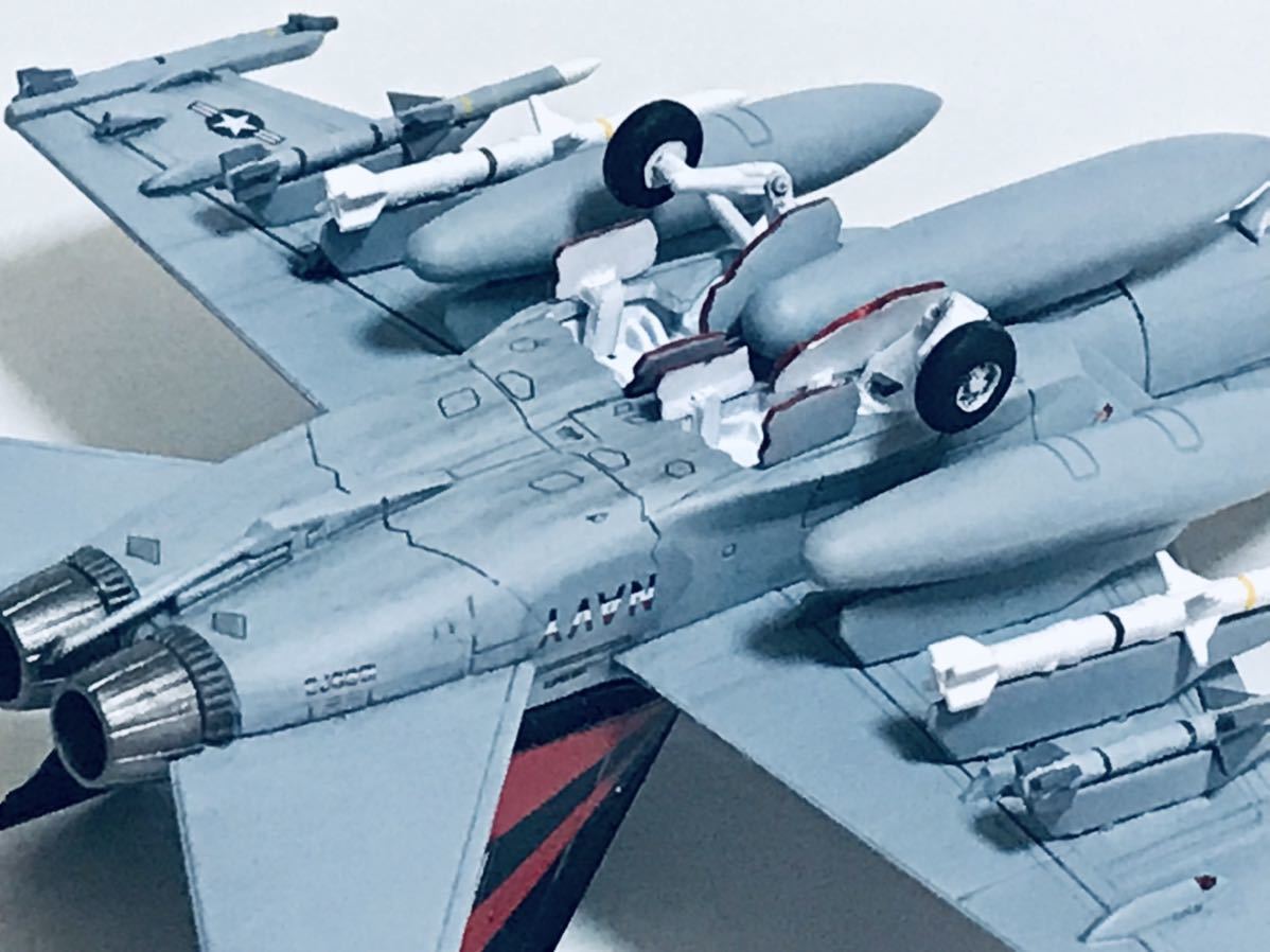 多摩工房 完成品 1/144 F/A18F 米海軍 VFA-154 ブラックナイツCAG機 Ftoys スーパーホーネットファミーリー2_画像8