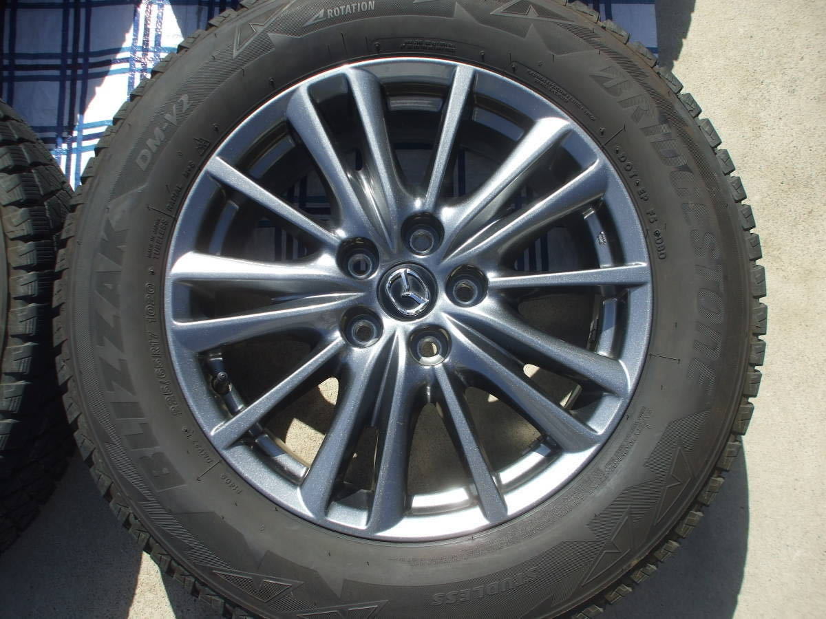 CX-5マツダ純正ホイール　BRIDGESTONE ブリヂストン BLIZZAK DM-V2 225/65R17　CX-8等_画像2