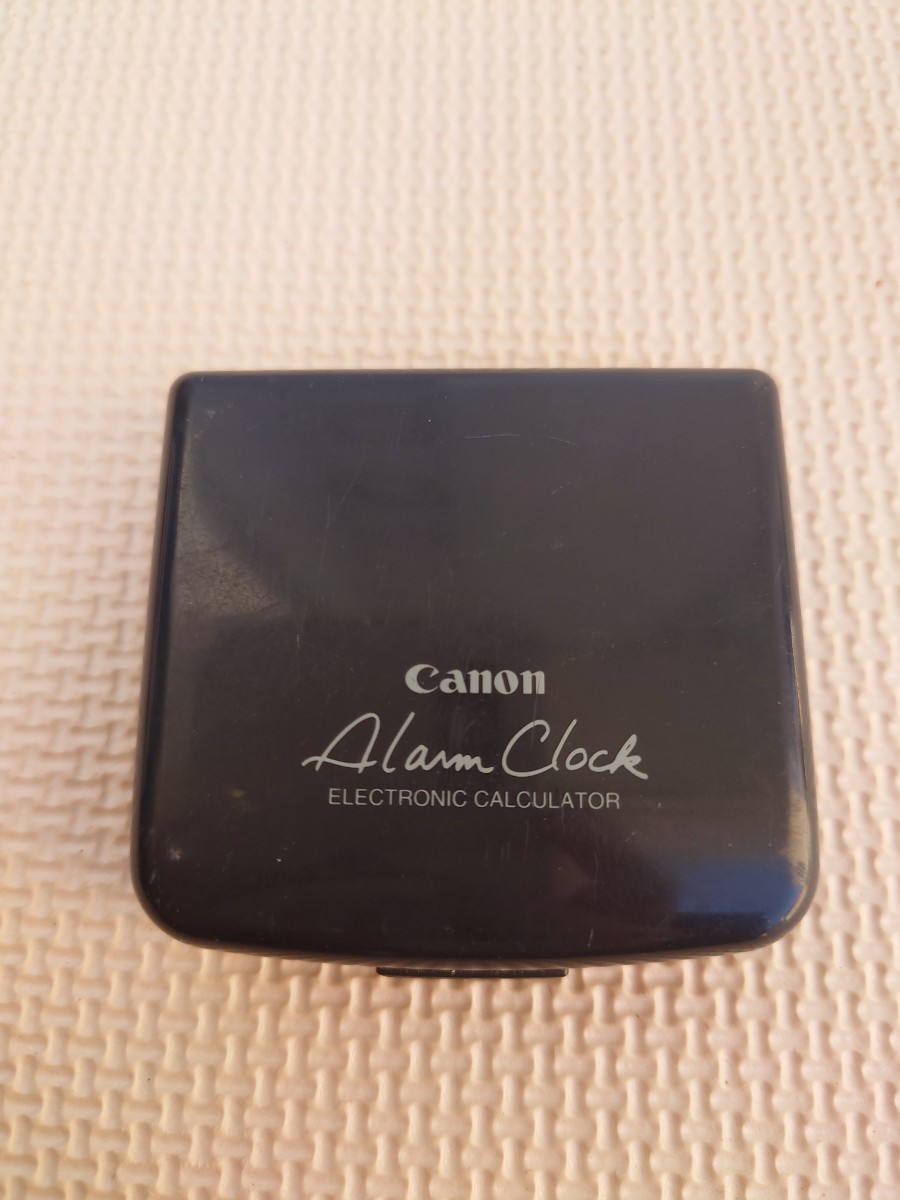 Canon アラームクロック CC-10 電卓 デジタル時計 キヤノン 三井ライフ損害保険 レトロ_画像5