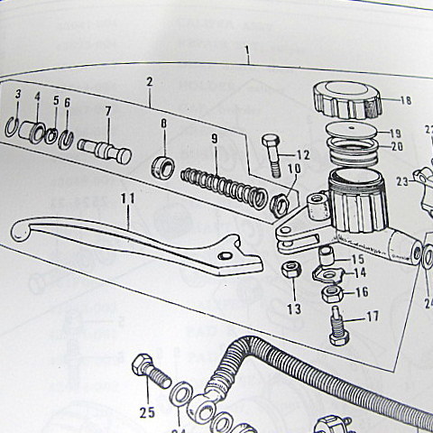 Z1/Z2/KZ900/1000　リプロダクション　純正対応　フロントマスターシリンダーリビルトキット　B404_画像2