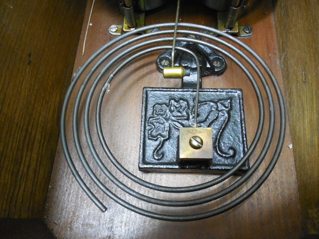Meiji・明治・アンティーク・柱時計・振り子・ネジ巻あり・面取り硝子 / チャイムは鳴りましたが・現状ジャンク扱いにて_画像10