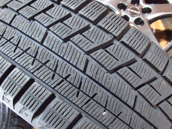 ルノー ルーテシア等に BORBET typeF 7J-17 off+50 pcd114.3/5H ヨコハマ iG60 205/45R17 17インチアルミホイール+スタッドレスタイヤ4本_画像9