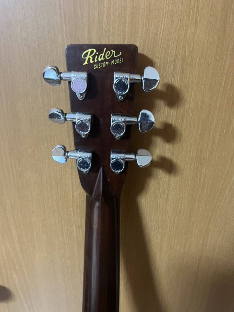 Rider R-800 ハードケース付 アコースティックギター 現状品_画像7