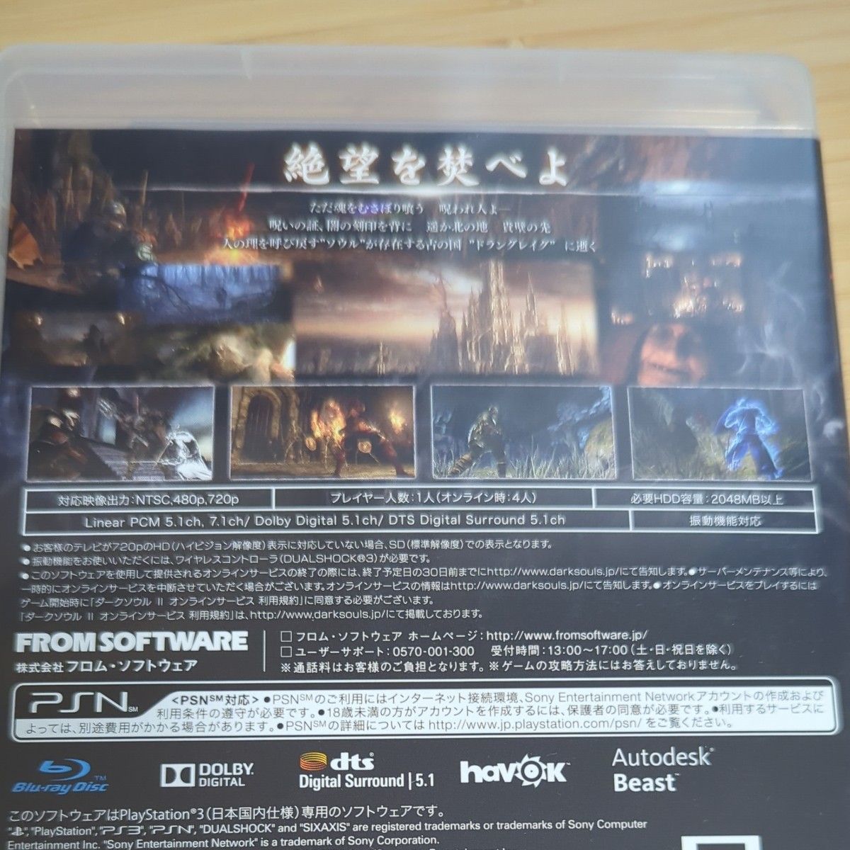 【PS3】 DARK SOULS II [通常版］付属品あり