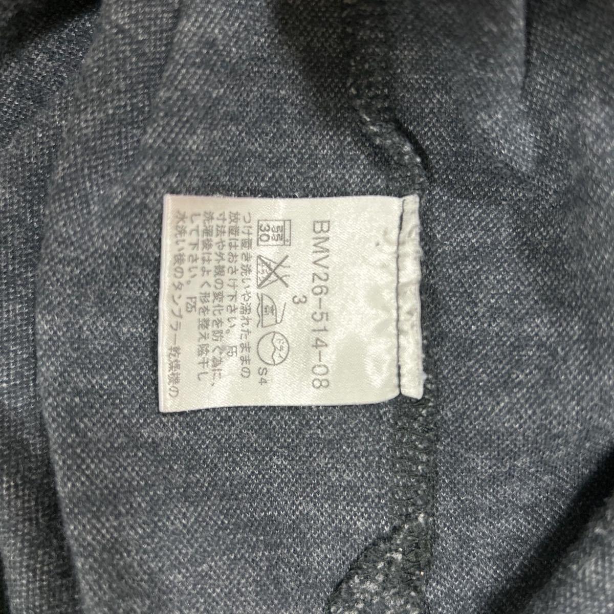 希少 3 （L）バーバリーブラックレーベル 千鳥柄 長袖 カットソー プルオーバー トップス ハーフボタン BURBERRY BLACK LABEL ロゴ刺繍_画像6