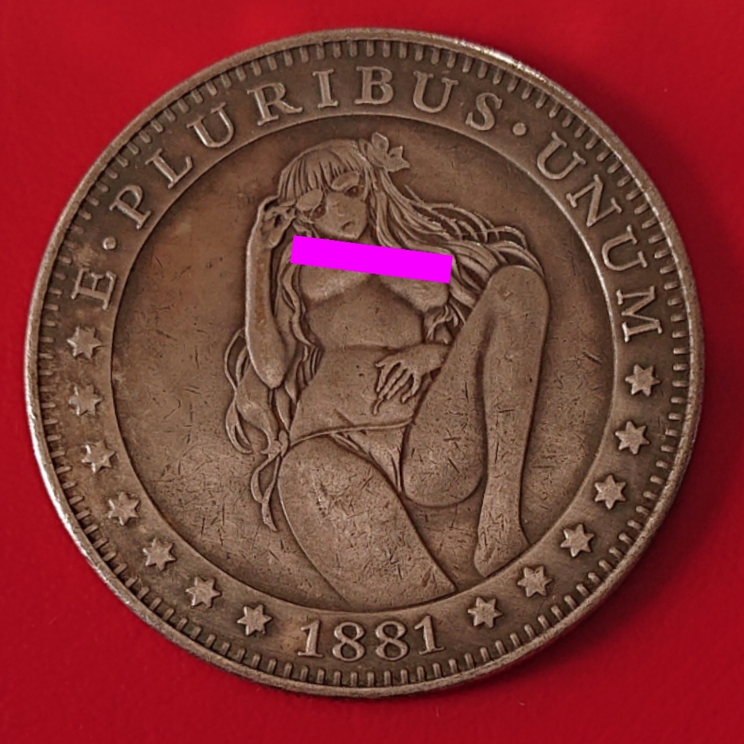 古銭 外国硬貨　アメリカ合衆国　ルンペン記念幣 モルガン G5-1_画像1