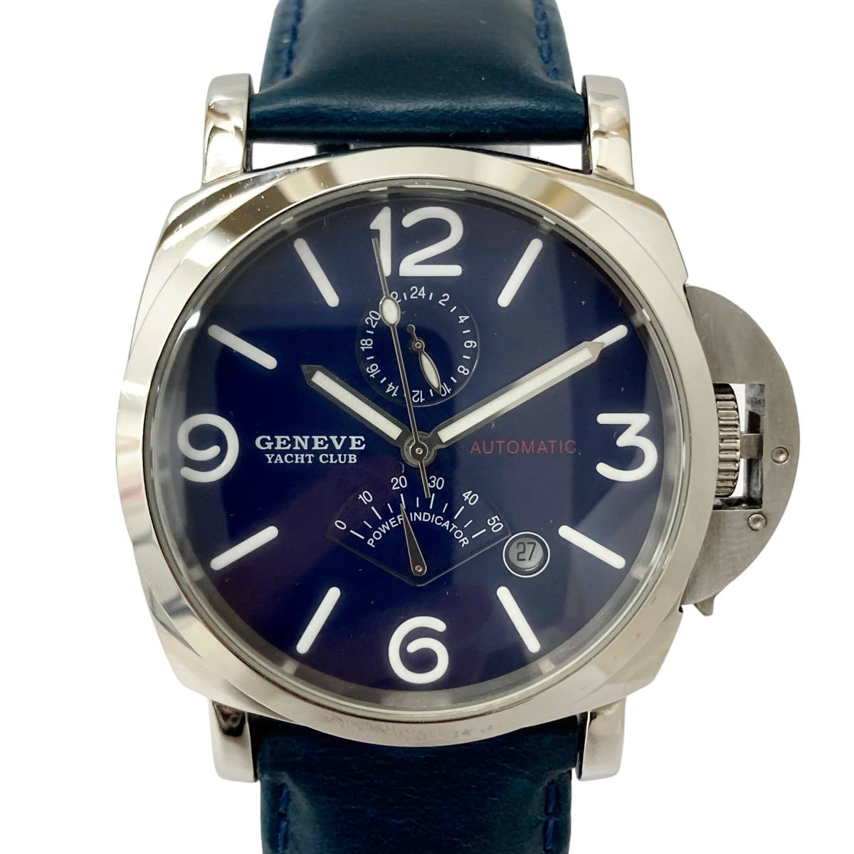 GENEVE YACHT CLUBjune-b yacht Club AT/ self-winding watch GY34-301 Date navy face APR men's wristwatch operation goods 