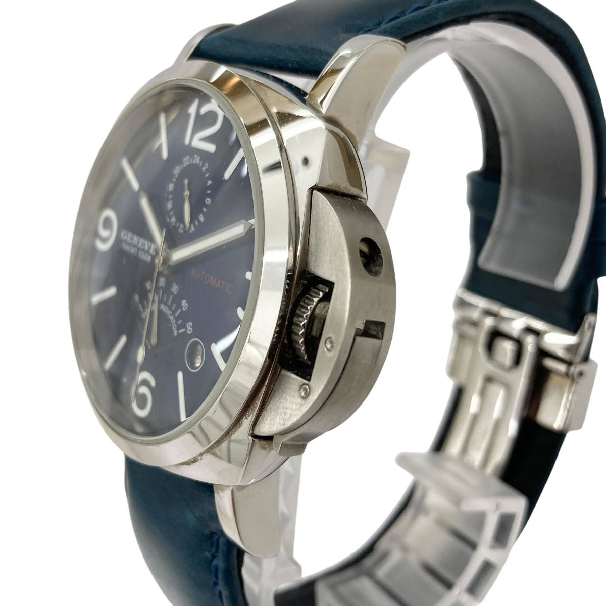 GENEVE YACHT CLUBjune-b yacht Club AT/ self-winding watch GY34-301 Date navy face APR men's wristwatch operation goods 